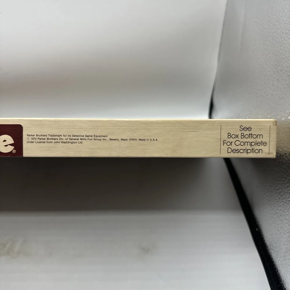 Parker Brothers CLUE‎ Board Game Missing Wrench And Pipe 1972